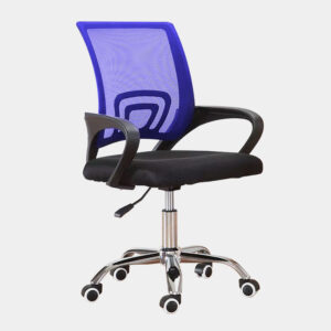 Silla de Oficina C-089 Azul con posa brazos