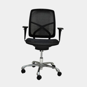 Silla secretaria YS-0811-1 Negro con reposabrazos