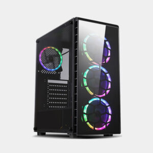 Case Gamer TX-8019 + FANs RGB + Vidrio Templado
