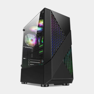 Case Gamer TX-8321 + Fans RGB + Vidrio Templado