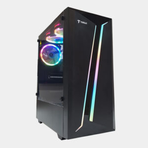 Case Gamer TX-8011 FAN RGB + Panel lateral vidrio templado