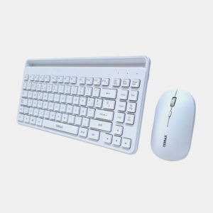 Kit Combo Wireless recargable de teclado y mouse TX802M09 + Bluetooth Blanco